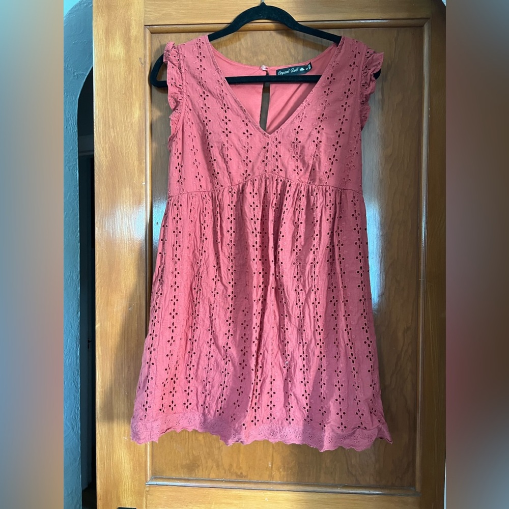 Eyelet Babydoll Dress